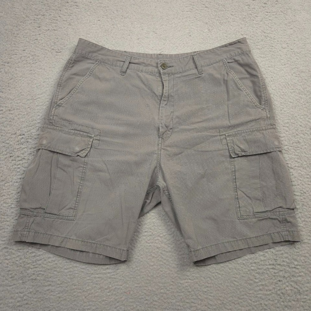 Levis Cargo Shorts Mens 38 Gray Ripstop Utility Outdoor Hiking‎